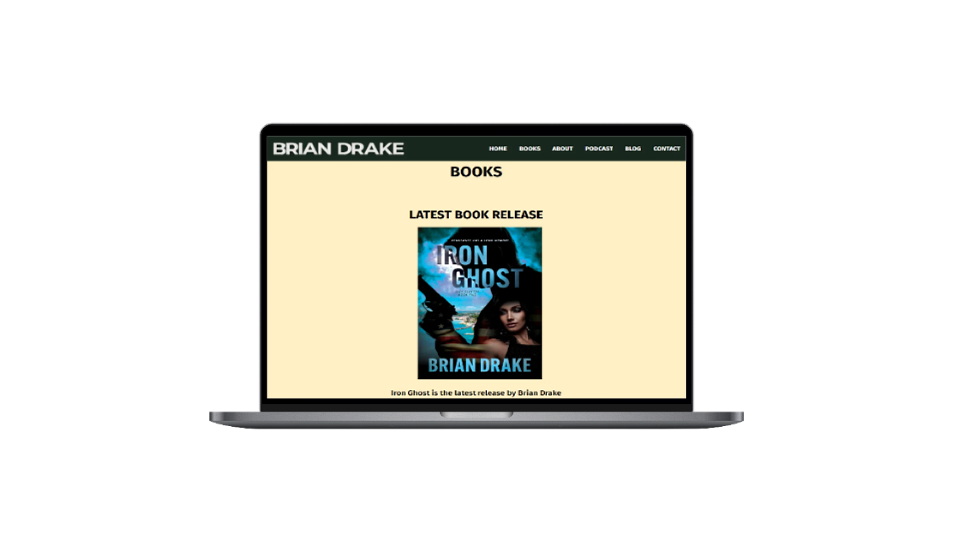 Brian Drake Website Screenshot